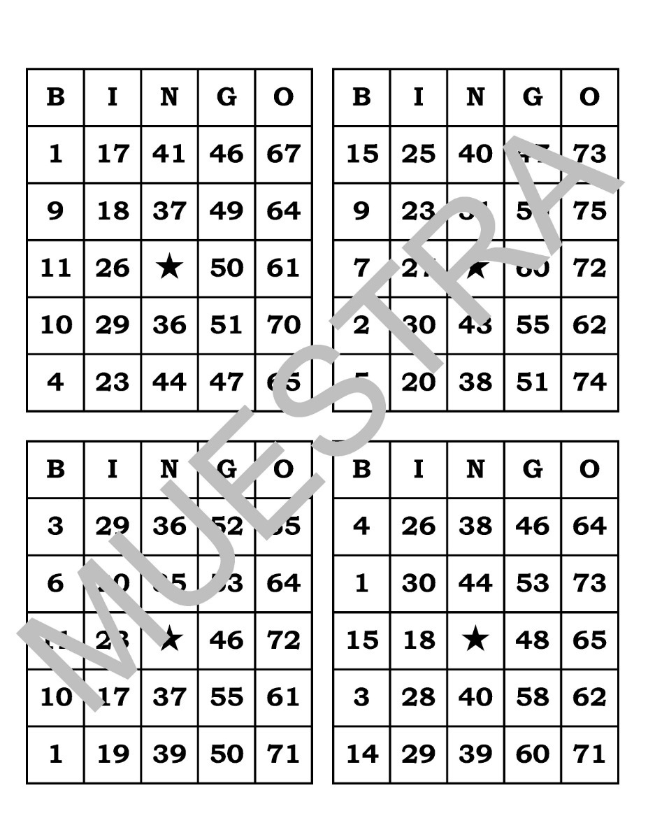 cartones de bingo de 80 bolas para imprimir pdf mac